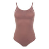 Low back Bodysuit with Removable Padding Dark Nude