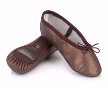  Freed 'Aspire' Adult Wide Leather Ballet Shoes Brown