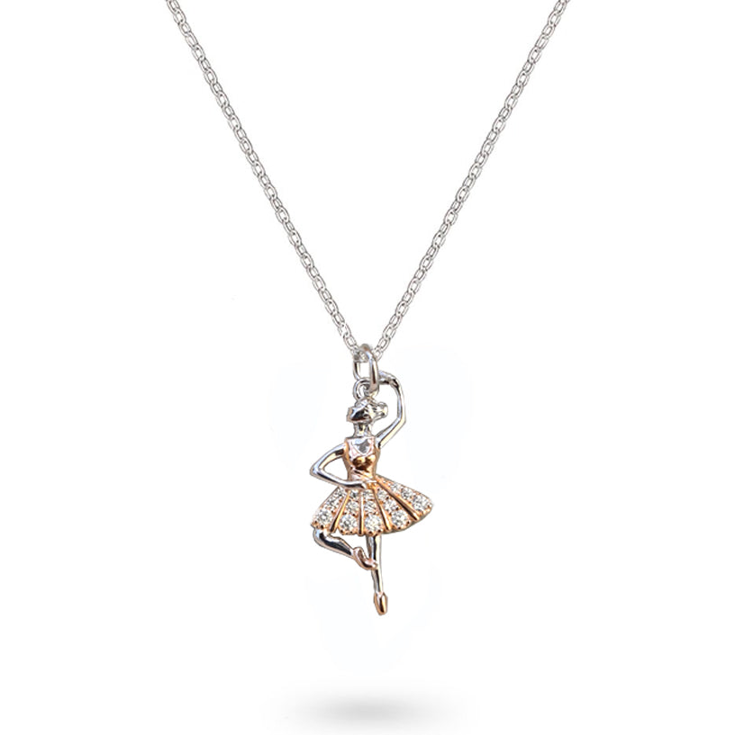 Eilygen Never Miss A Chance To Dance Necklace – Stainless Steel Dancer Gift With Heart Charm, 18" Chain