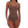 Low back Bodysuit with Removable Padding Dark Nude