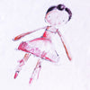 Made by Leah T-Shirt Girl Brunette Print