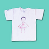 Made by Leah T-Shirt Girl Brunette Print