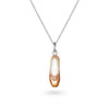 DIAMOND BALLET SHOE NECKLACE ROSE GOLD