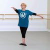 Silver Swans T-shirt Teal/Silver