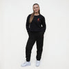 Arabesque Cropped Sweatshirt Black