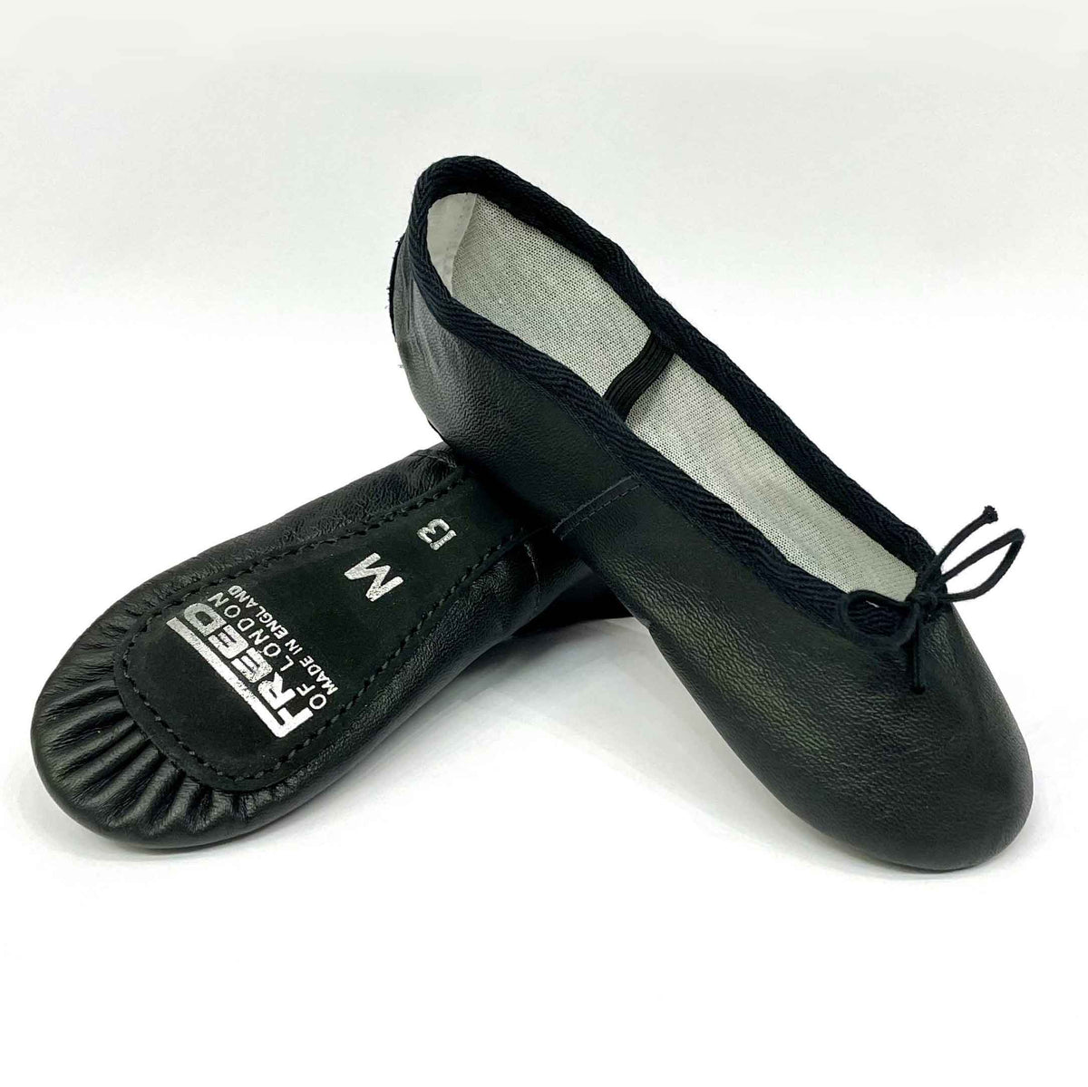 Freed 'Aspire' Adult Wide Leather Ballet Shoes Black Royal Academy Of
