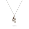 CZ-Encrusted Pair of Ballet Shoes Necklace Sterling Silver
