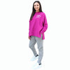 Split Seam Oversized Sweat Magenta