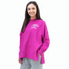 Split Seam Oversized Sweat Magenta