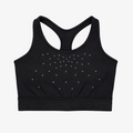 Active Crop Top with Crystal Motif