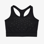 Active Crop Top with Crystal Motif