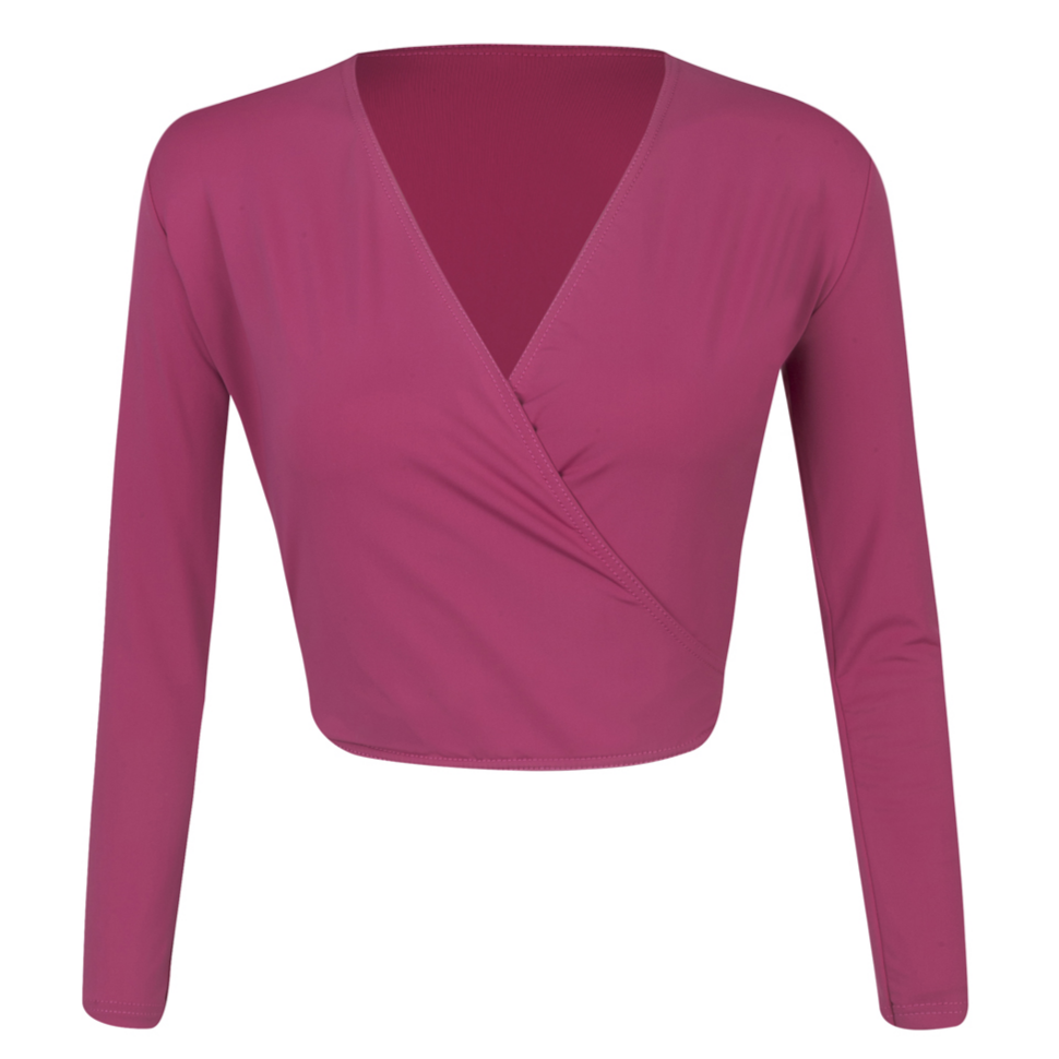 Mulberry Alycia crossover wrap cardigan is a versatile essential for the Royal Academy of Dance (RAD) uniform across all grades. Embodying the balletcore aesthetic, this regulation crossover features a flattering tie-waist and long sleeves for a professional, streamlined look. Crafted for breathable comfort, it aligns with the trend for sustainable, high-performance dancewear. Perfect for warm-ups and exams, it provides an elevated, modest layer for every aspiring dancer.