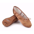 RAD approved bronze satin ballet shoes for female dancers, featuring a full suede sole and pre-sewn elastics. Ideal for Royal Academy of Dance exam uniforms across all grades, these technical ballet slippers provide a professional fit. Customers searching for "ballet pink satin" and "full sole technical shoes" prioritize these for exams. As these shoes often require one size larger than street footwear, refer to the sizing guide for a perfect fit.