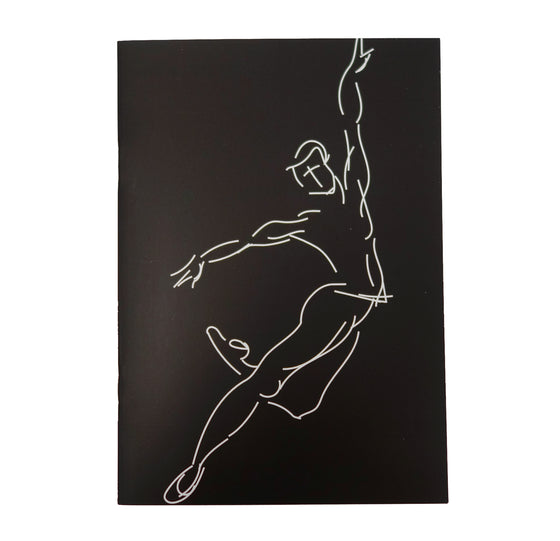 A5 Notebook Leaping Male Black