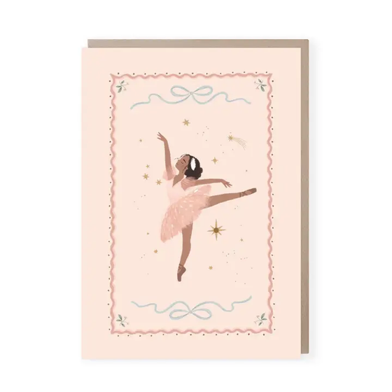 Arabesque Ballerina Card