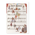 Ballet Birthday Music Score Card