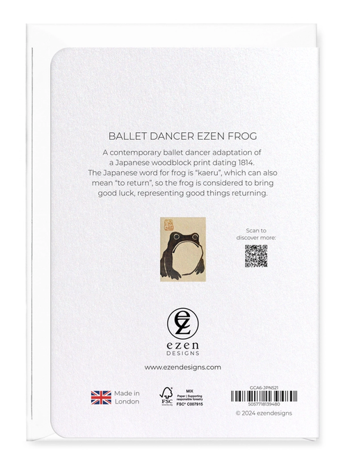 Ballet Dancer Ezen Frog Card