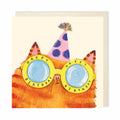 Birthday Party Hat Cat Card
