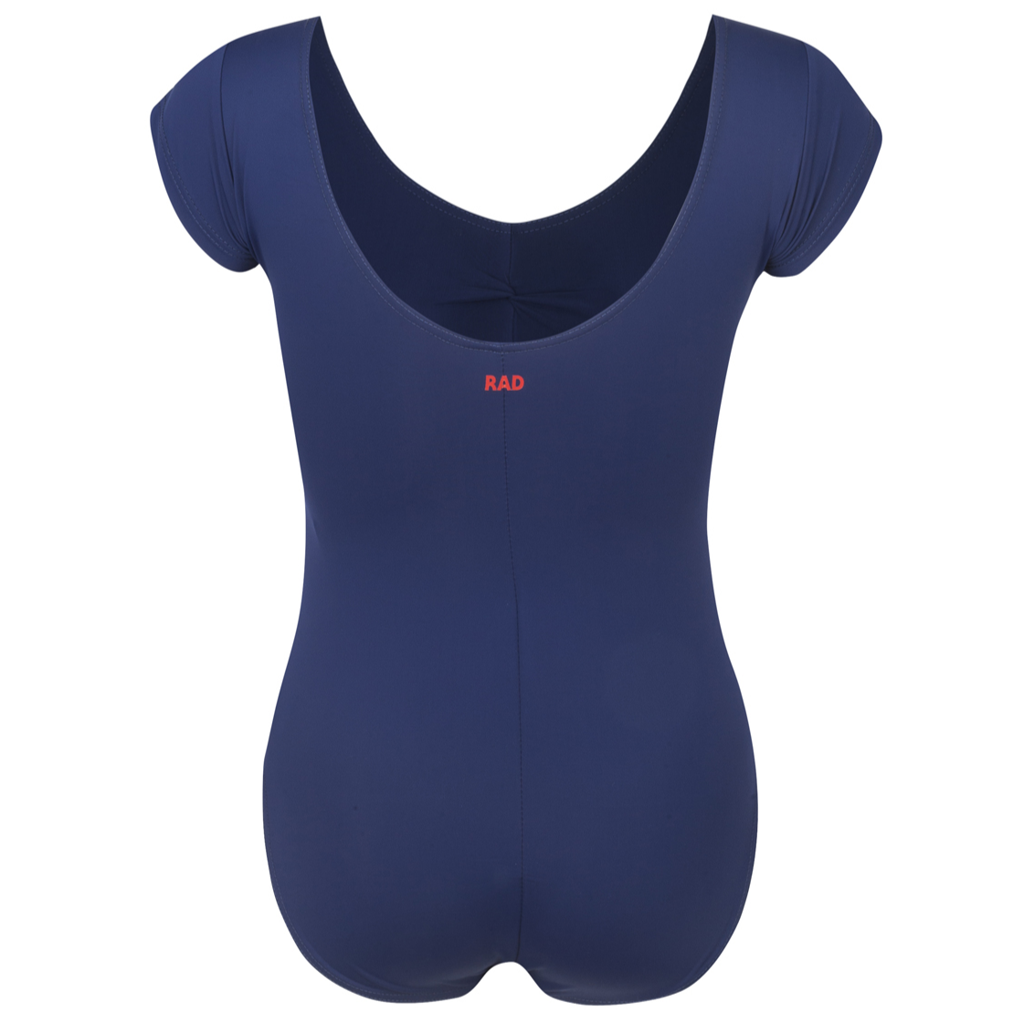 Briony navy leotard is a staple of the 2025 Royal Academy of Dance (RAD) uniform for female dancers in all grades. It features a classic capped sleeve silhouette with a front ruche and an elasticated matching belt to highlight clean ballet lines. This regulation dancewear is crafted from sustainable ECONYL recycled fabric, reflecting the trend for eco-friendly ballet attire. Ideal for exams and daily training, it provides a sophisticated, professional look for aspiring ballerinas