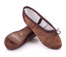  Freed 'Aspire' Brown Soft Satin Adult Wide Ballet Shoe