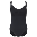 Black Callie leotard is the official RAD vocational grade female ballet uniform, blending a professional balletcore aesthetic with sustainable dancewear standards. Crafted from eco-friendly ECONYL recycled fabric, the camisole features elegant mesh overlay panels and knot ruches. This regulation wear offers a modern silhouette and breathable comfort.