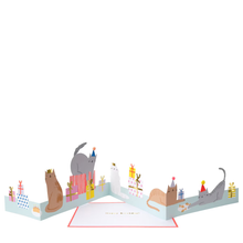 Cat Party Birthday Card