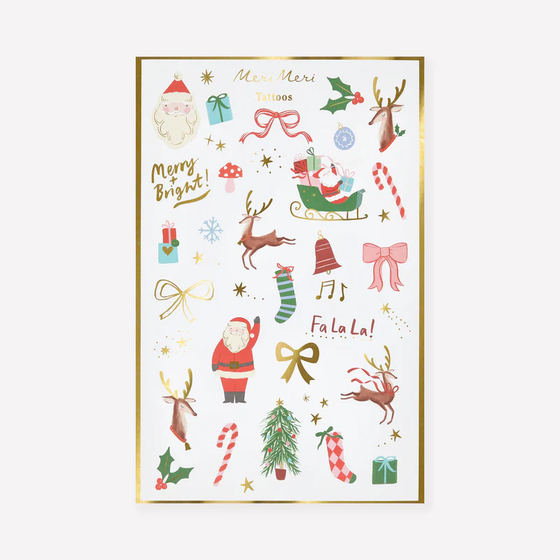 Christmas Icon Temporary Tattoos