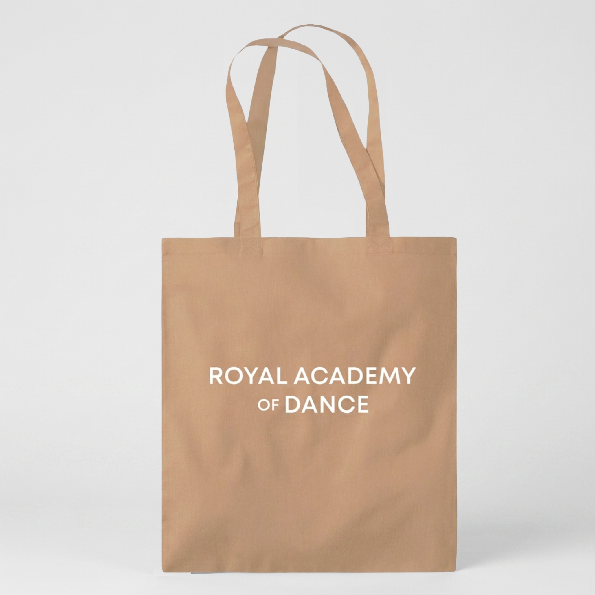 Contrasting Logo Tote Caramel