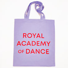  Contrasting logo canvas tote Lilac
