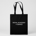 Contrasting logo canvas tote Black