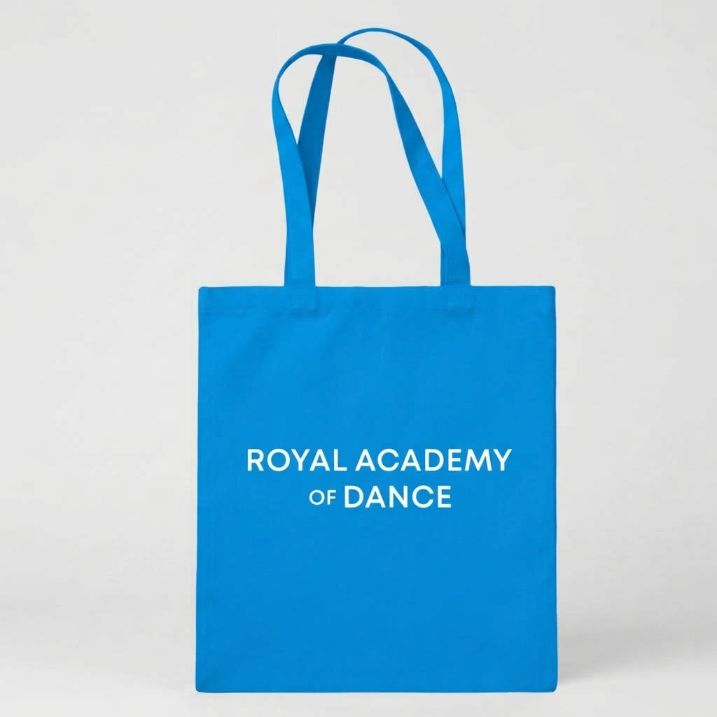 Contrasting logo canvas tote Blue