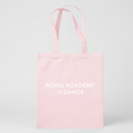 Contrasting logo canvas tote Pastel Pink