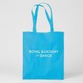 Contrasting logo canvas tote Turquoise
