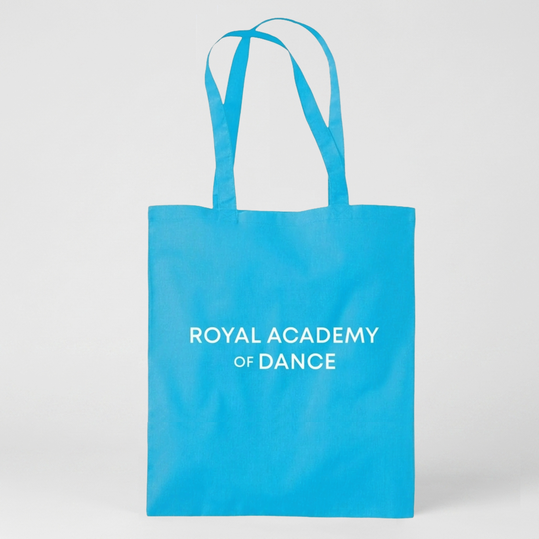 Contrasting logo canvas tote Turquoise