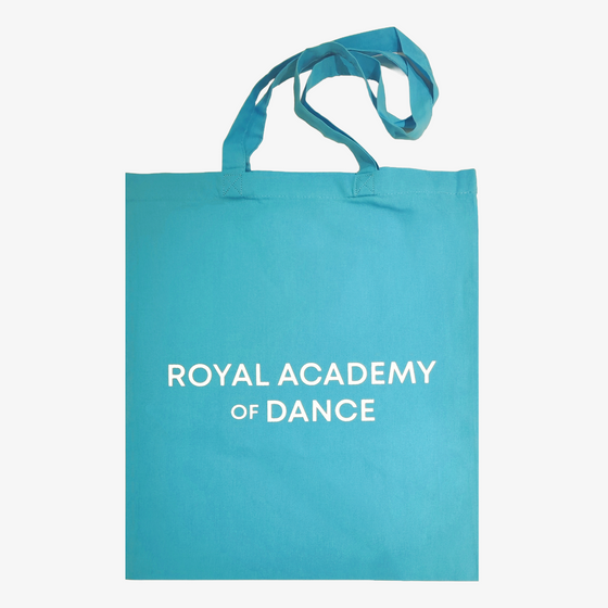 Contrasting logo canvas tote Turquoise