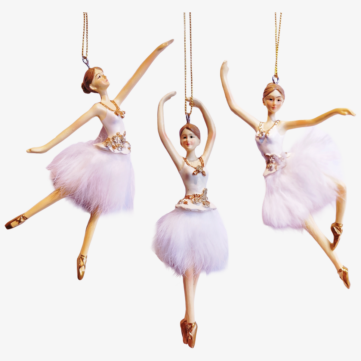 Cream Gold Ballerina Feather Tutu