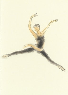 Dance Drawing Jeté card