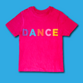 'DANCE' Kids T-Shirt Pink