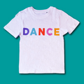 'DANCE' Kids T-Shirt White