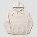 Embroidered Logo Hoodie Vintage White
