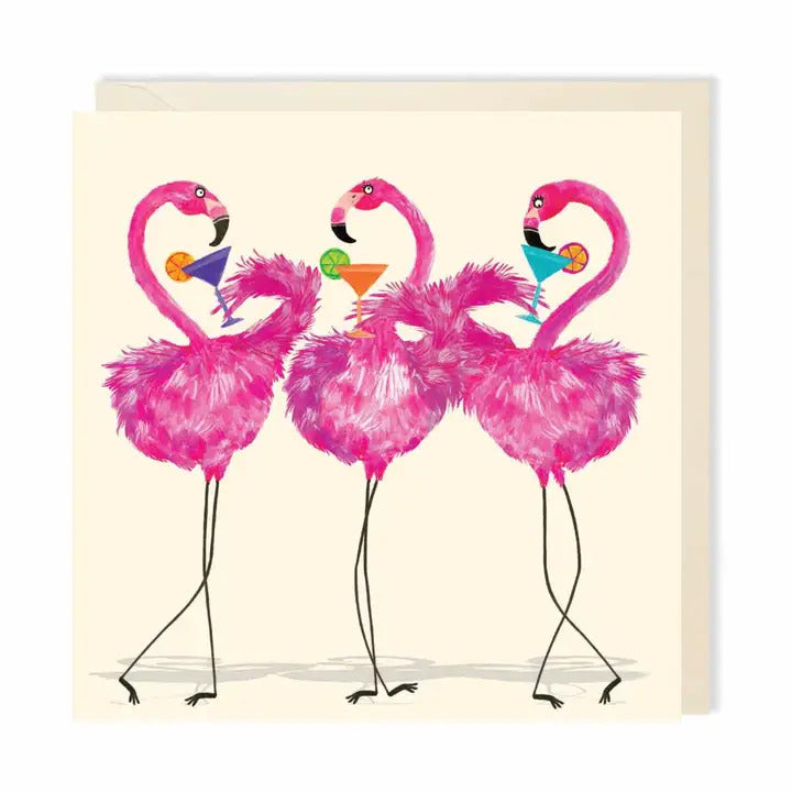 Flamingo Party Card