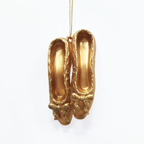 Gold Acrylic Ballet Shoes