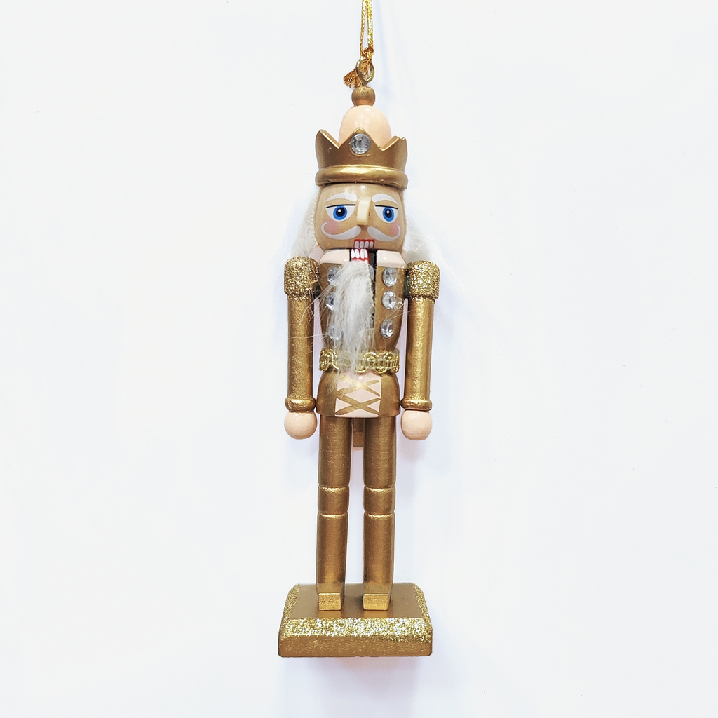 Gold & Silver Wood Nutcracker