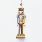 Gold & Silver Wood Nutcracker