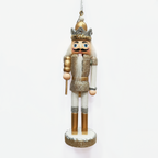 Gold & Silver Wood Nutcracker