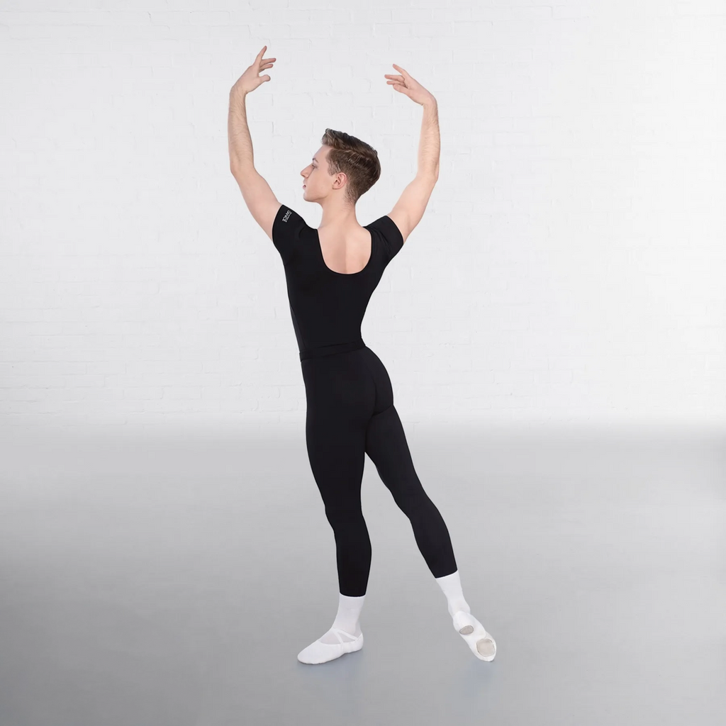 High Waist Footless Tights Black