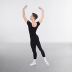 High Waist Footless Tights Black