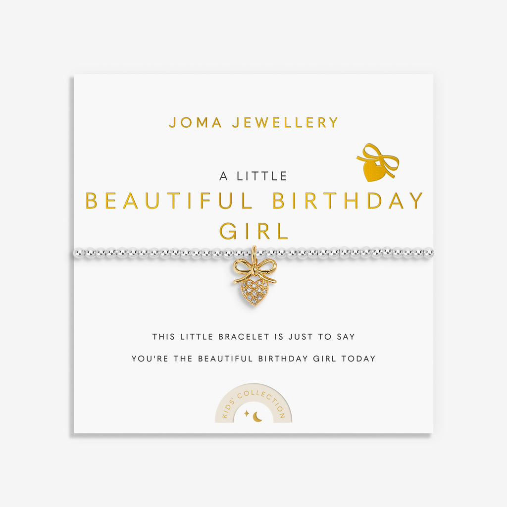 Kids Beautiful Birthday Girl Bracelet