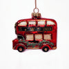 London Bus with Garland Glass Decoration