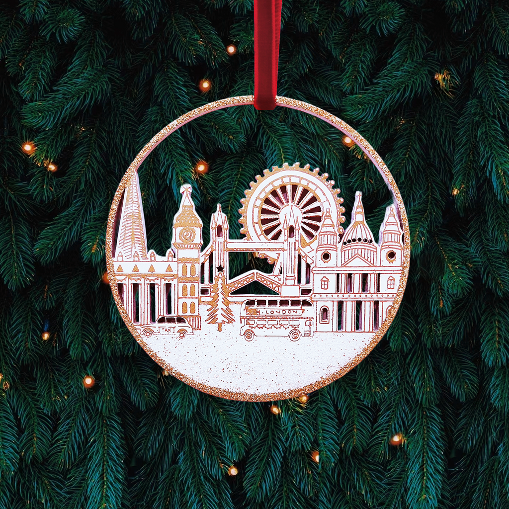 London Scene Wooden Disc